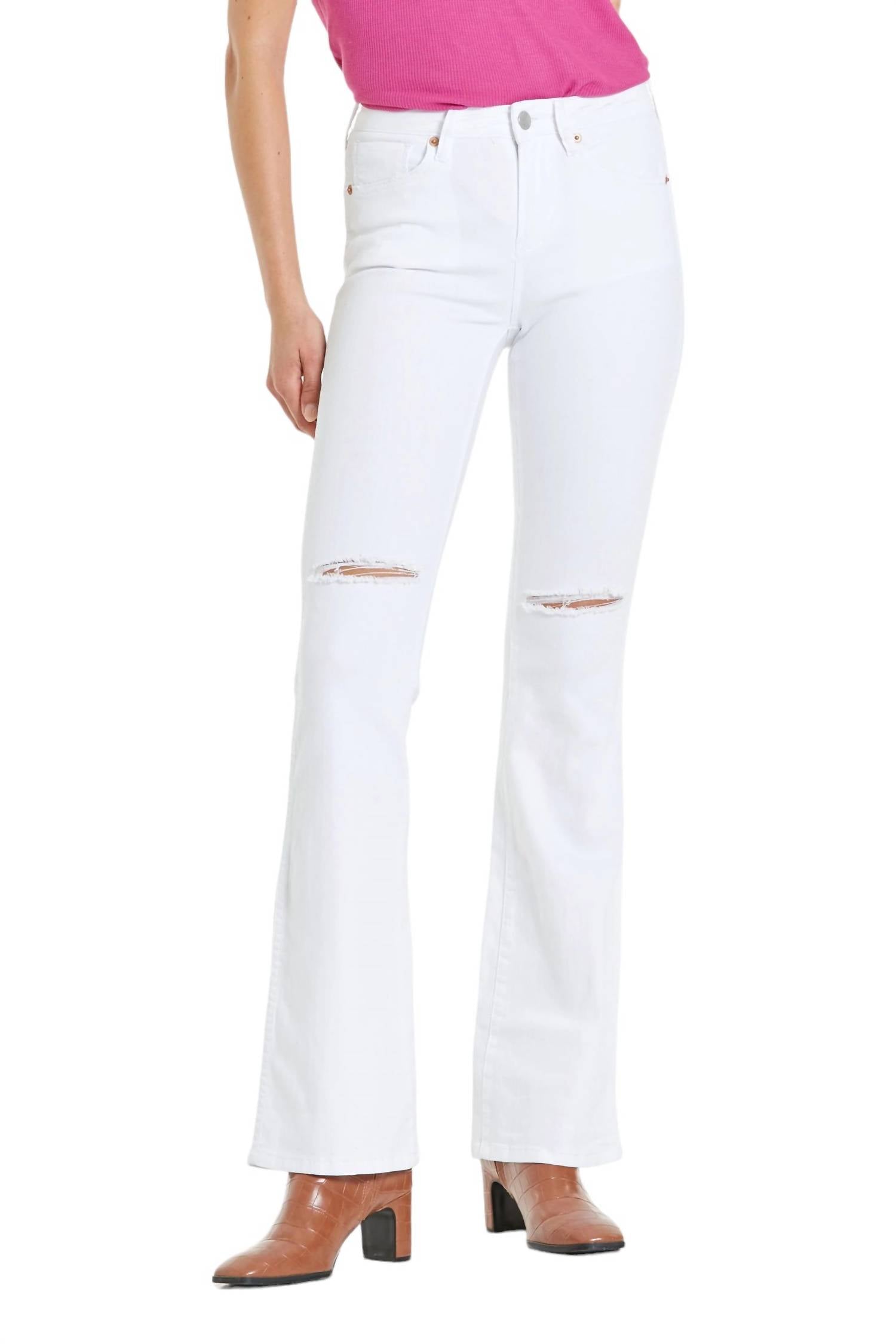 

Джинсы Jaxtyn High Rise Bootcut в цвете Optical White DEAR JOHN DENIM