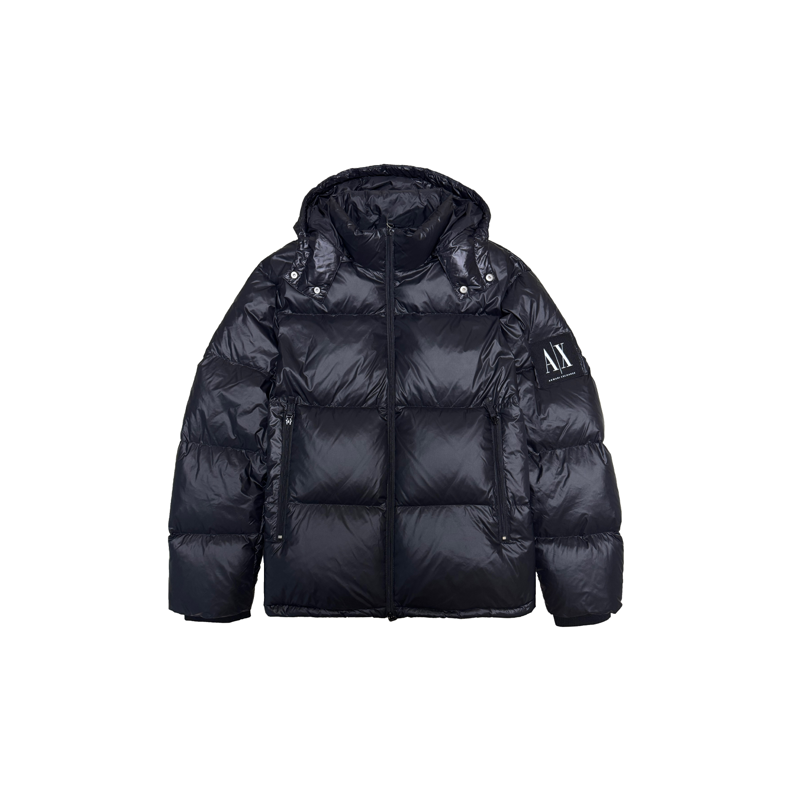 

ARMANI EXCHANGE Пуховик с капюшоном на молнии, Black