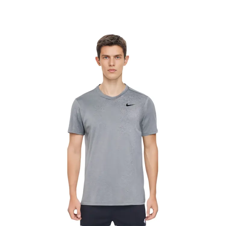 Футболка мужская Carbon Grey/черная Nike, черный — фото 2