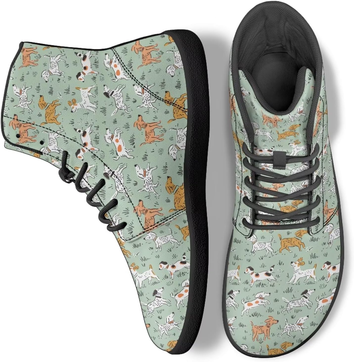 

Унисекс кроссовки для ходьбы, высокие теннисные ботинки, на шнуровке, для работы в офисе, спорта и активного отдыха на улице Ecaestolph, зеленый