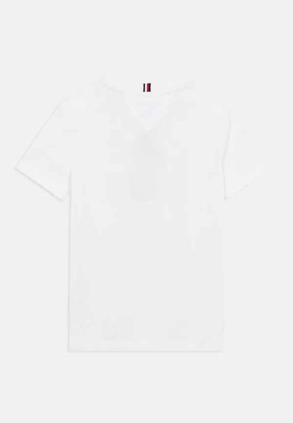 Футболка с адаптивным логотипом, круглый вырез, принт. Tommy Hilfiger, White — фото 2