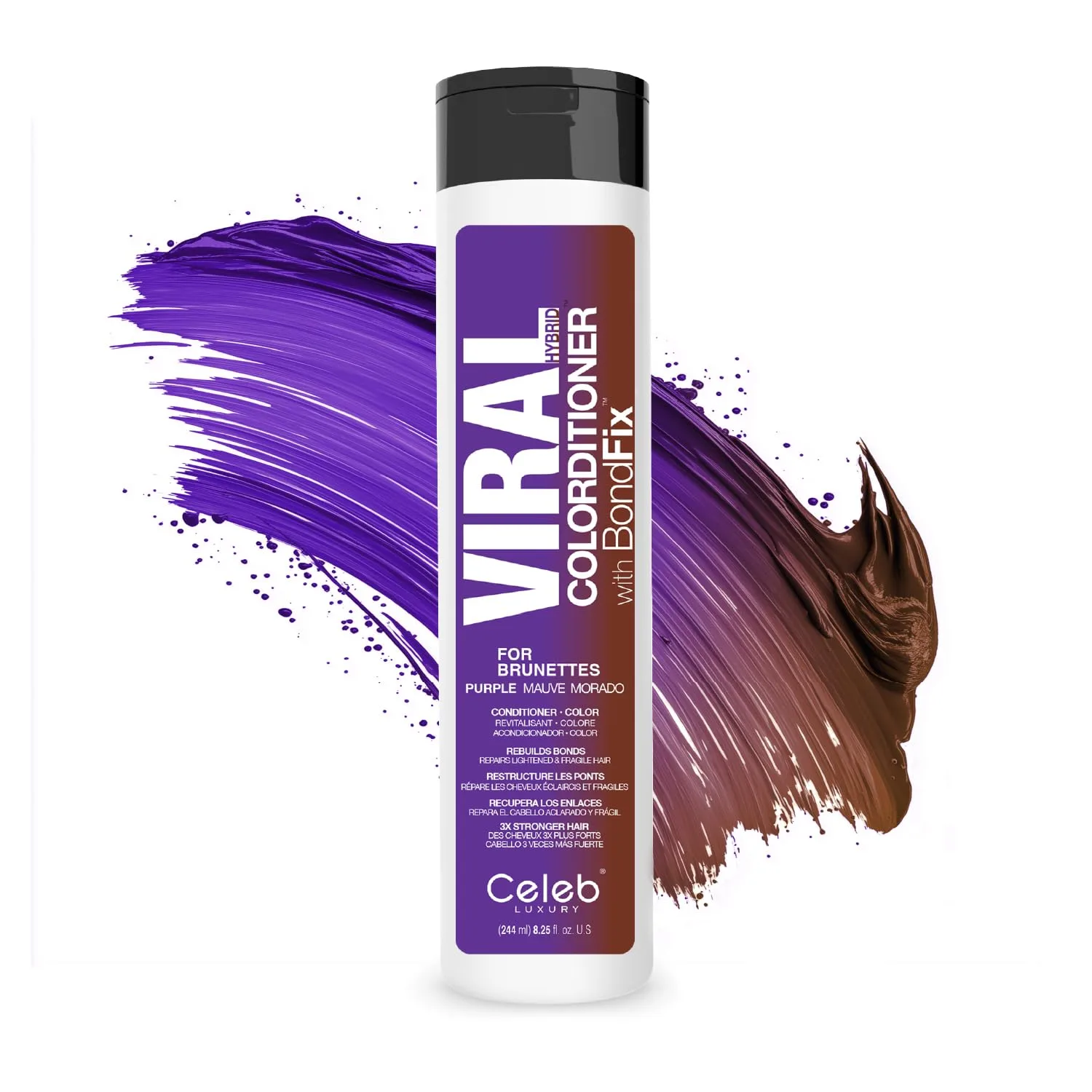 Вирусный кондиционер Celeb Luxury 244 мл (.), Purple for Brunettes