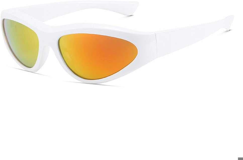 

Спортивные солнцезащитные очки для активного отдыха для женщин, модные солнцезащитные очки «кошачий глаз», женские велосипедные очки, мужские солнцезащитные очки в стиле стритвеар, унисекс WNCKSQ, C8whiteredfilm