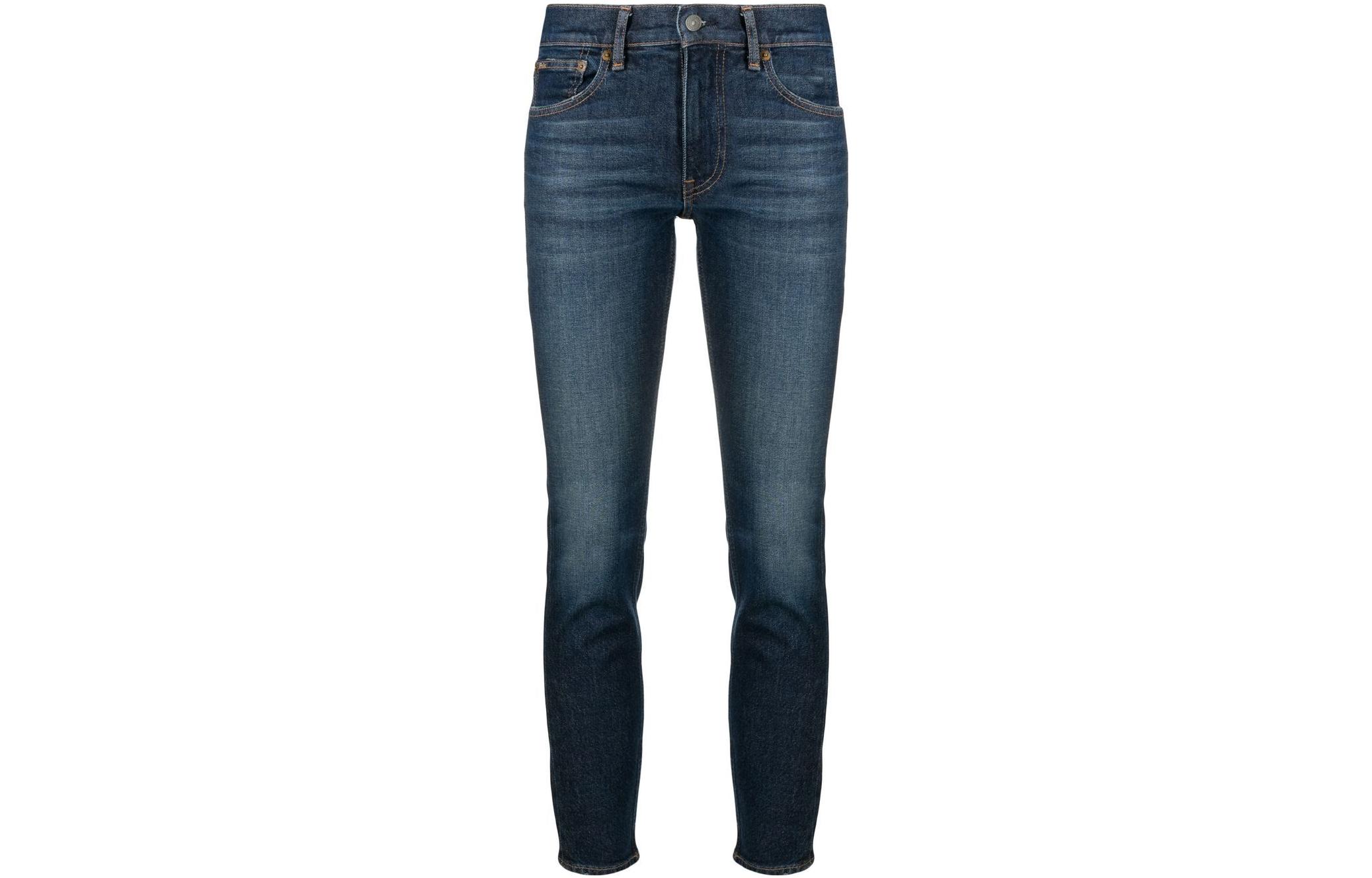 

Полувысокие укороченные джинсы Polo Ralph Lauren, индиго