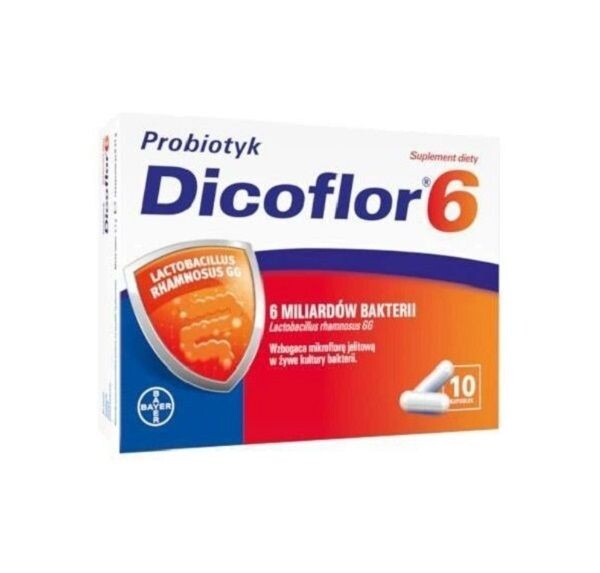

Dicoflor 6 пробиотические капсулы, 10 шт.