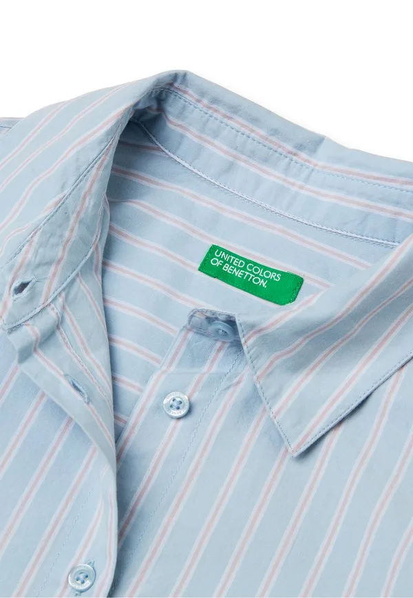 Полосатая блузка свободного кроя на пуговицах United Colors Of Benetton, Multicolor — фото 3