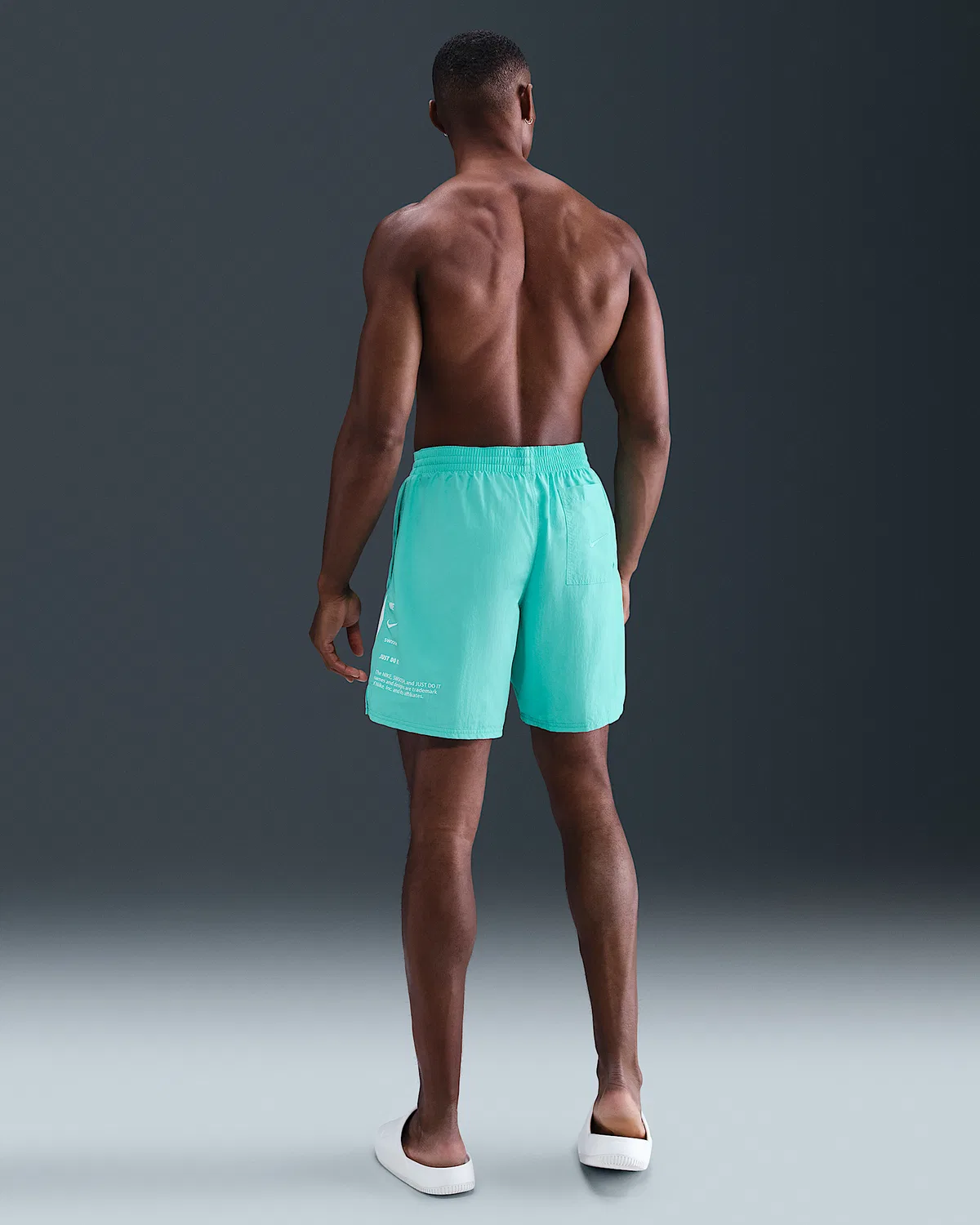 Мужские плавки Nike Swim Breaker 7" с полной подкладкой, Bleached Turquoise — фото 4