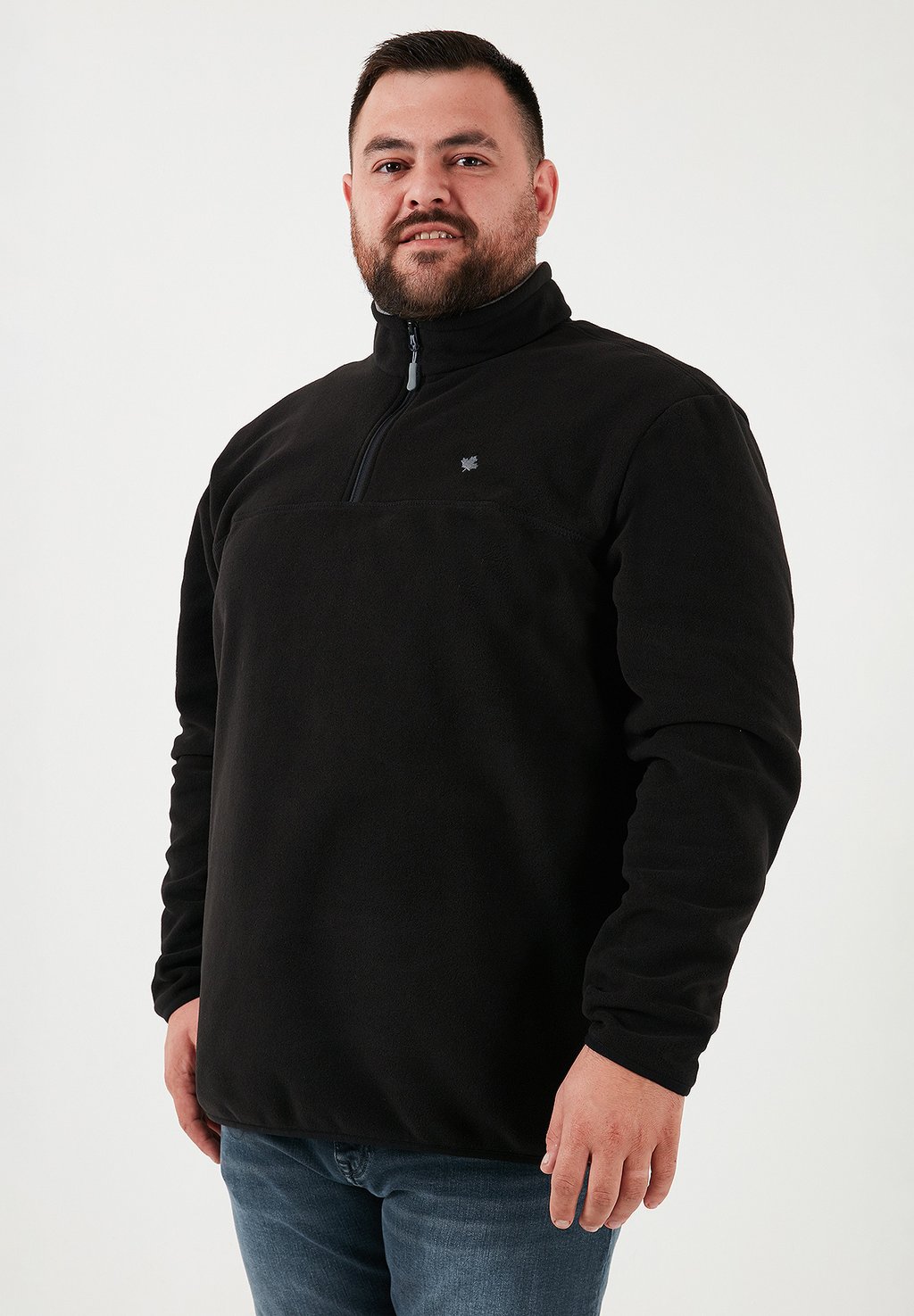 

Флисовый джемпер PLUS SIZE Buratti, черный