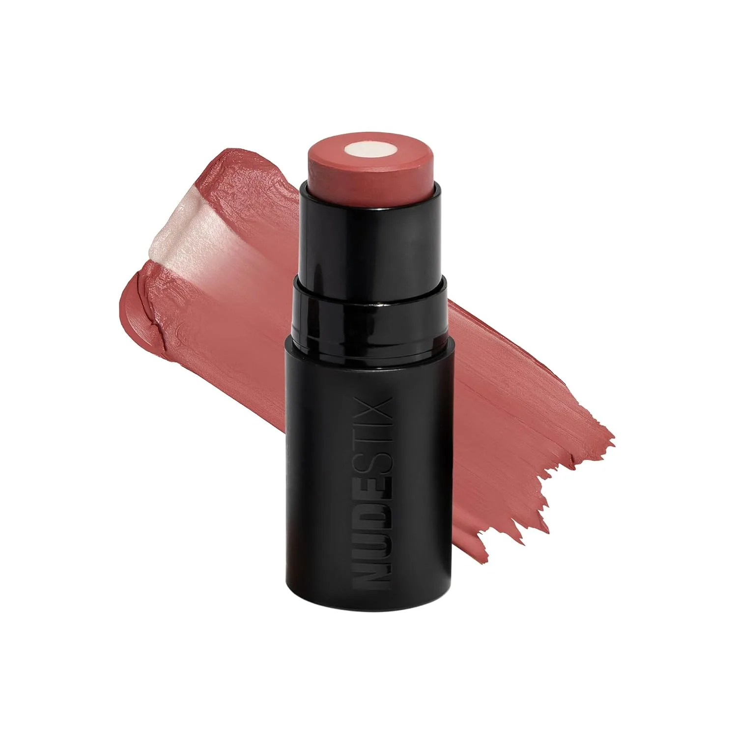 Nudestix Nudies Matte + Glow Core - двухкомпонентный кремовый стик-румяна с матовым покрытием и сияющим бальзамом для щек, глаз и губ | С керамидами, пептидами и витамином Е, Rose Glow