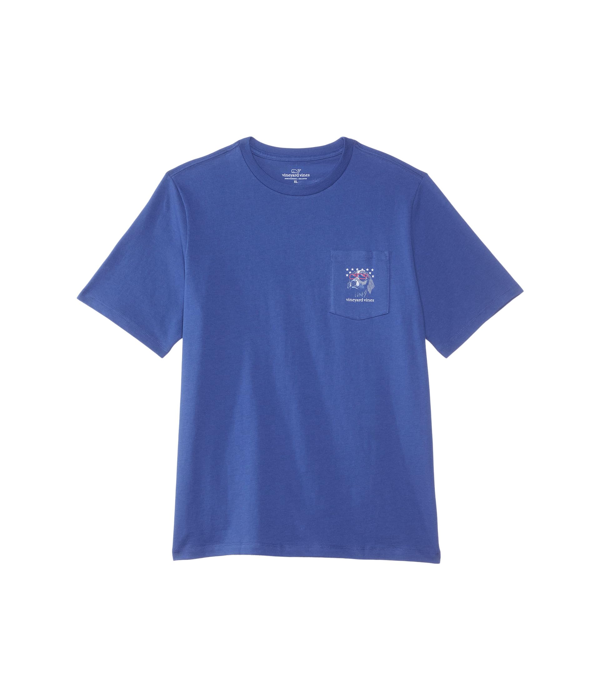 

Футболка Vineyard Vines Kids Americana Dog Short, цвет Moonshine