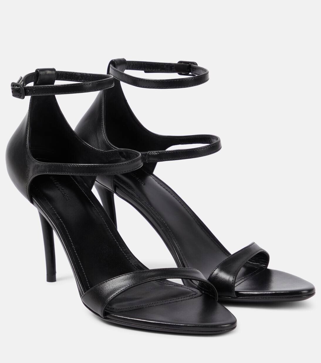 Сандалии из медовой кожи Balenciaga, черный