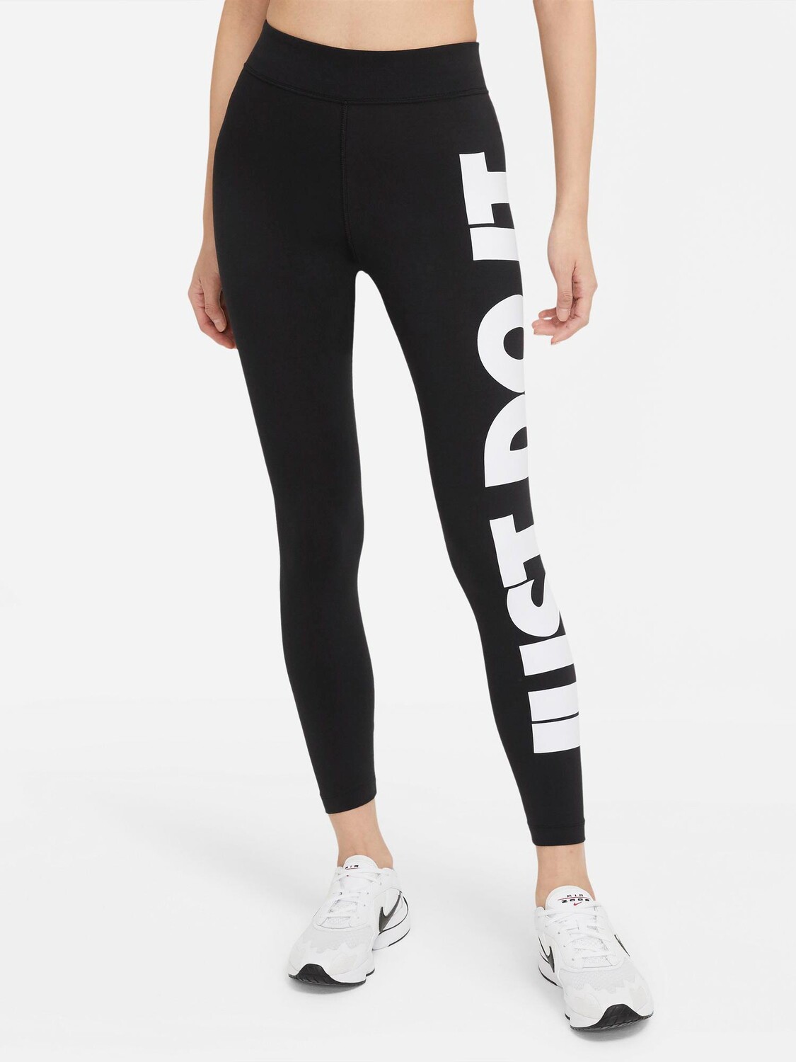 

Тайтсы Nike W ESSNTL GX HR LGGNG JDI, черный