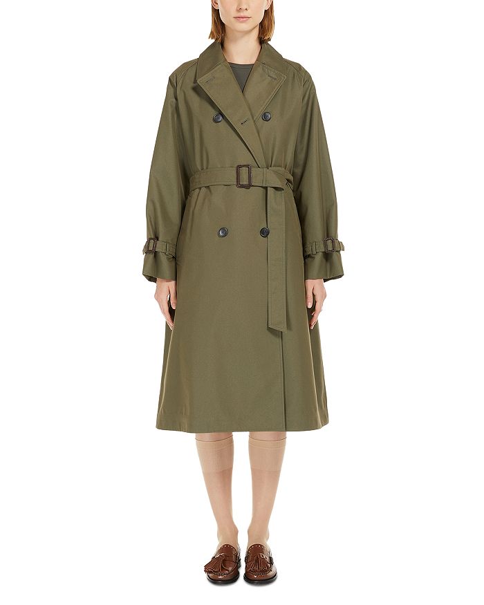 

Двусторонний плащ-тренч Canasta Weekend Max Mara, зеленый