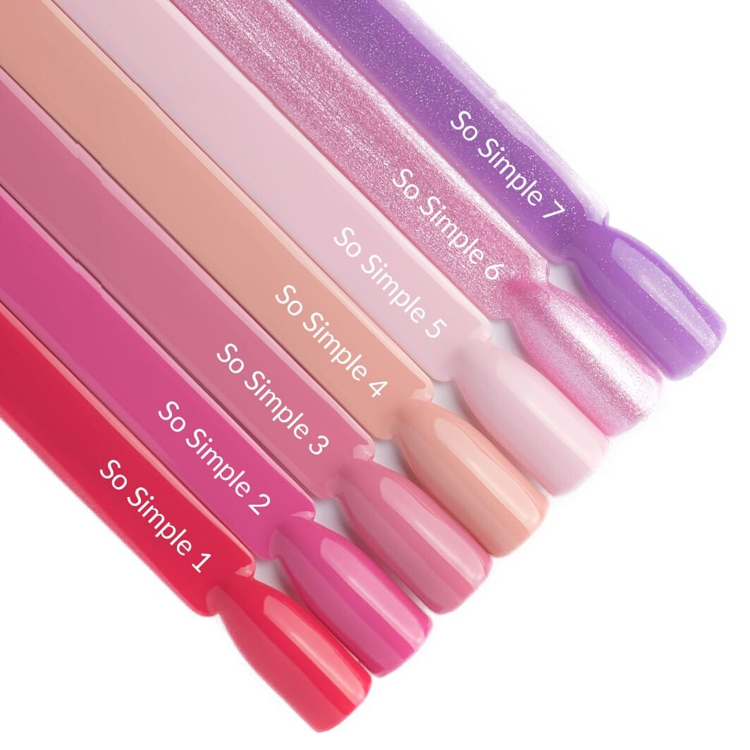 

Claresa, So Simple Set All Hybrid Collection Pink, 7 шт