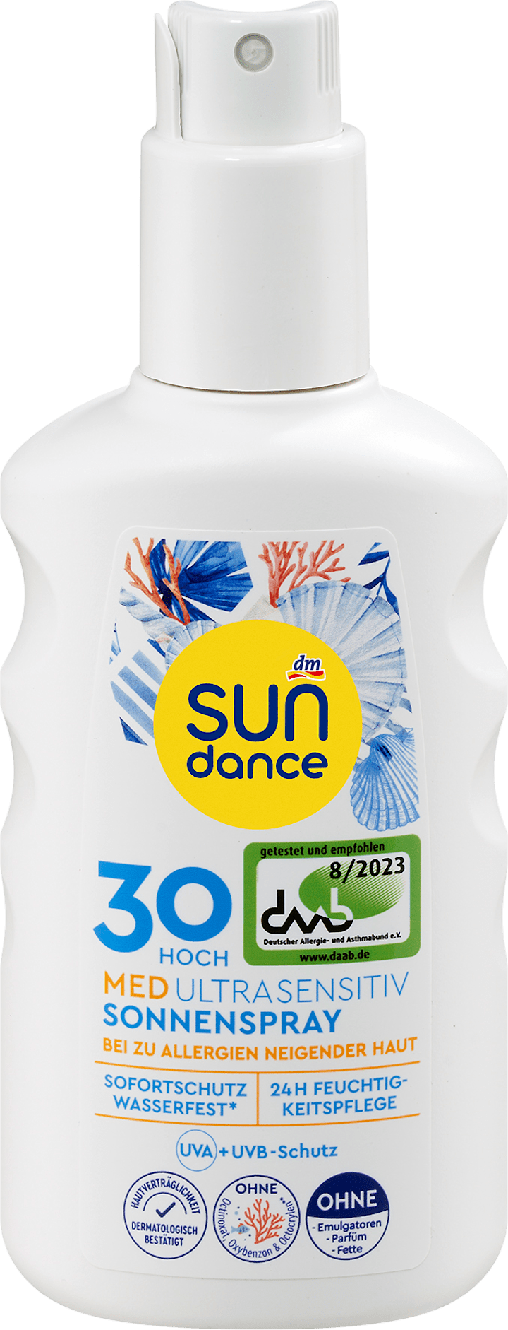 

Солнцезащитный спрей SUNDANCE Sonnenspray, MED ultra sensitiv, LSF 30, 200 ml