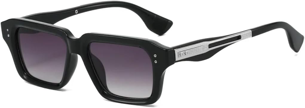 

Солнцезащитные очки с защитой UV400 | Линзы в стиле панк с заклепками, конфетного цвета | Для женщин и мужчин, для занятий спортом на открытом воздухе и вождения DSVIGF, C3 Black Gray