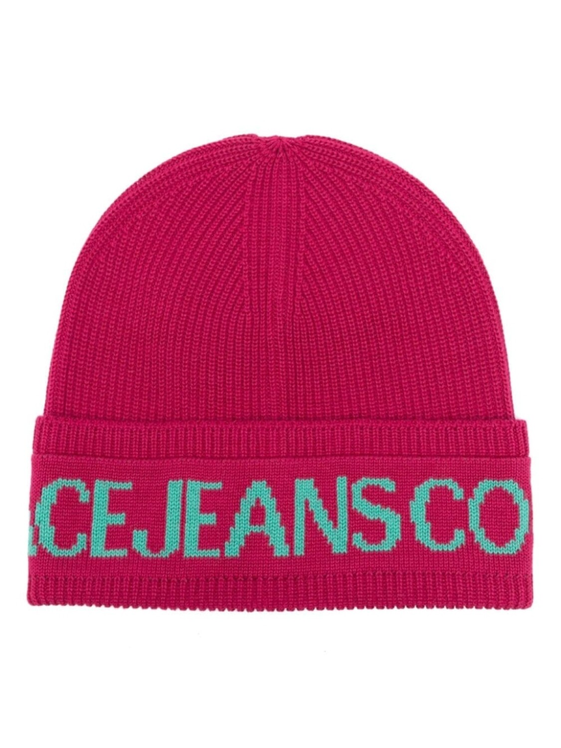 

Versace Jeans Couture шапочка с логотипом-интарсией, розовый