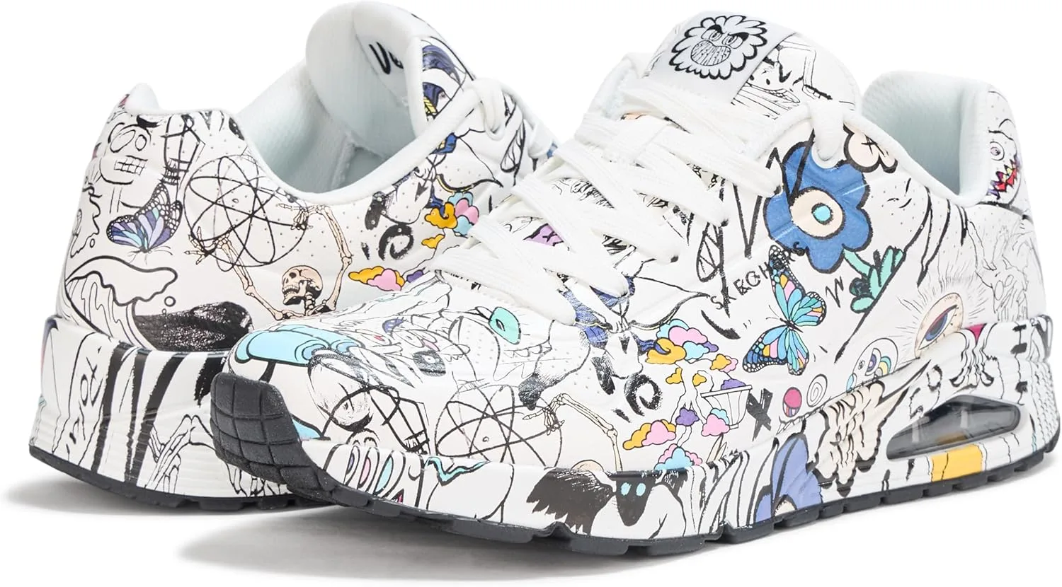 Мужские кроссовки Skechers UNO Process Sketch, белый/черный — фото 3
