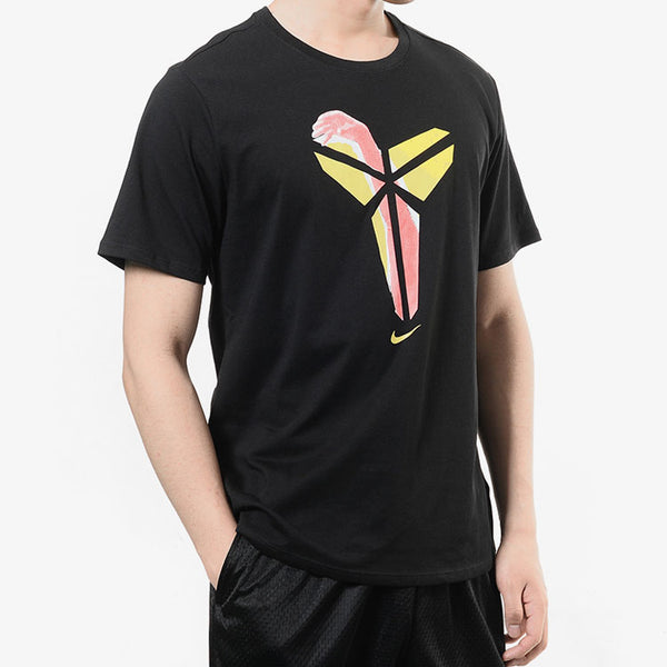 Футболка athleisure casual sports breathable printing short sleeve black Nike, черный — фото 4
