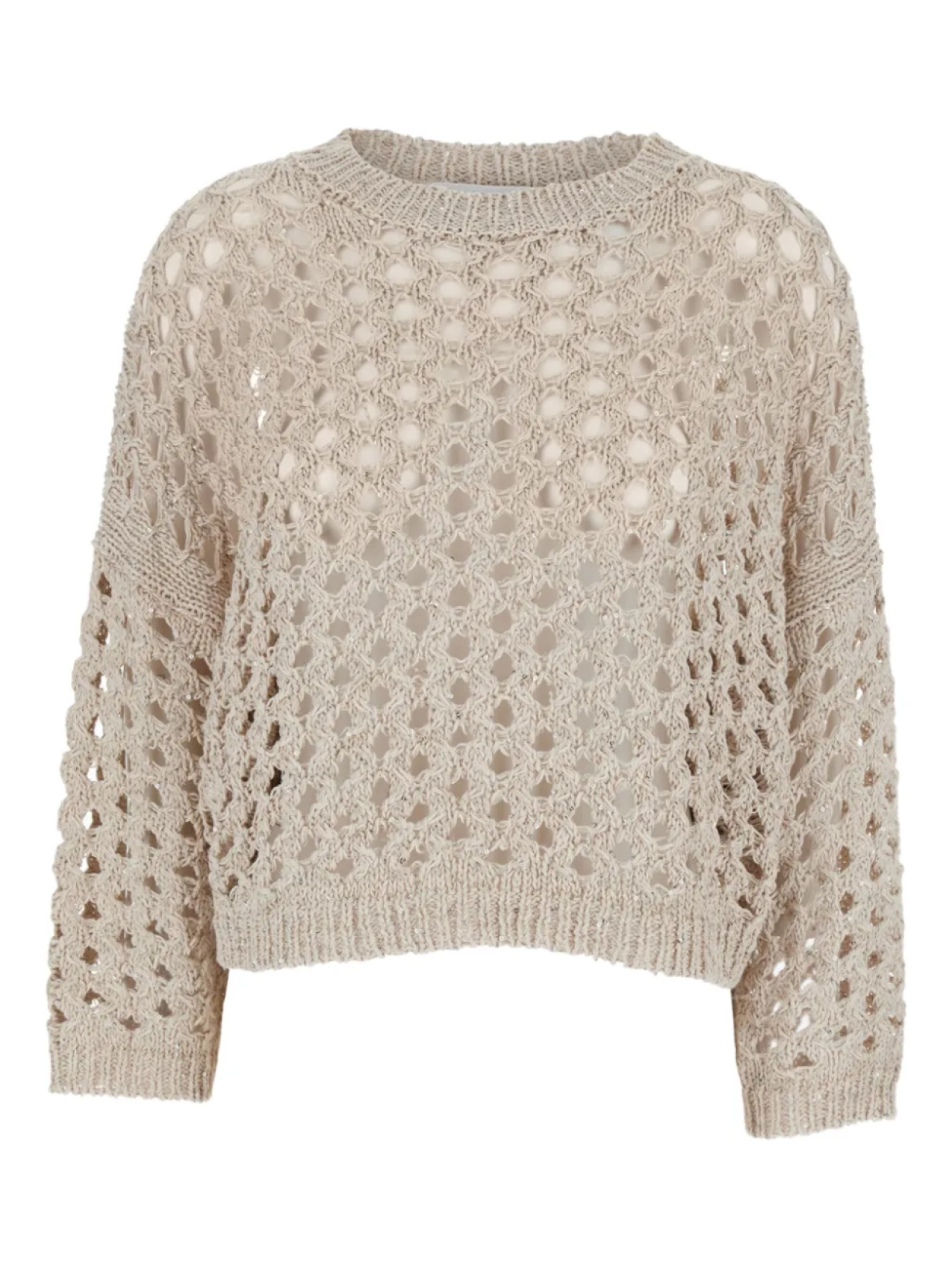 

Свитер ажурной вязки Antonelli, нейтральный