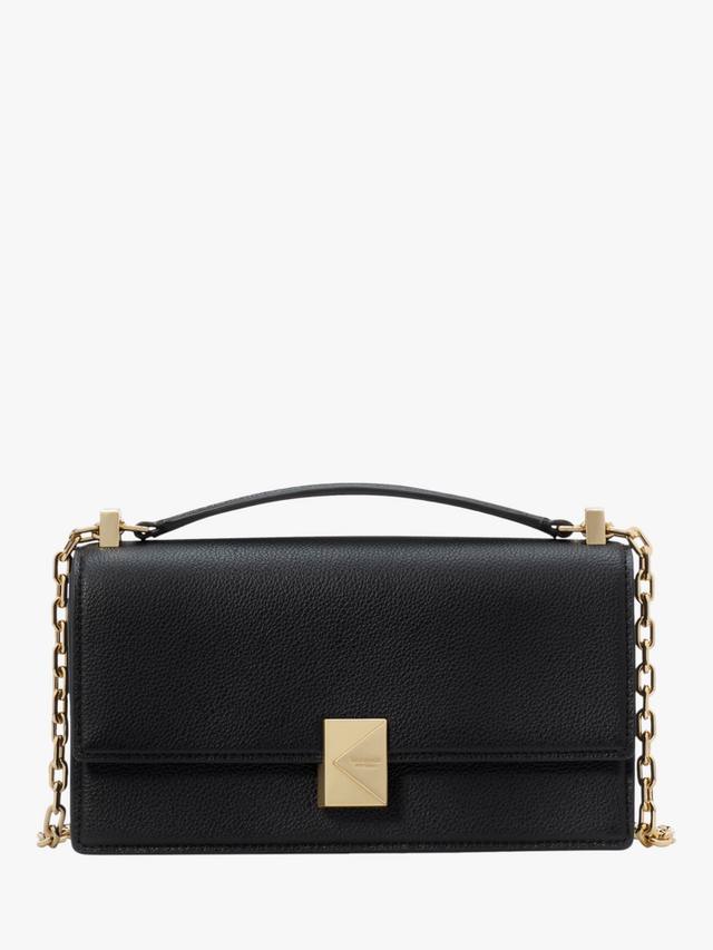 

Кожаный мини-клатч Deco с ремешком через плечо kate spade new york, Black