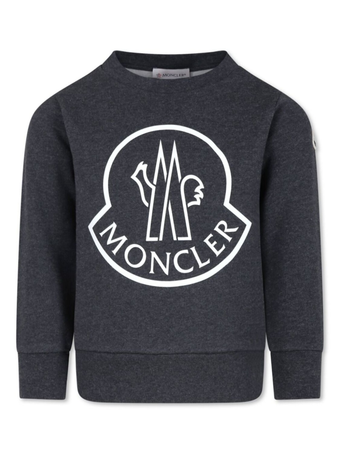 

Moncler Enfant хлопковая толстовка с логотипом, синий