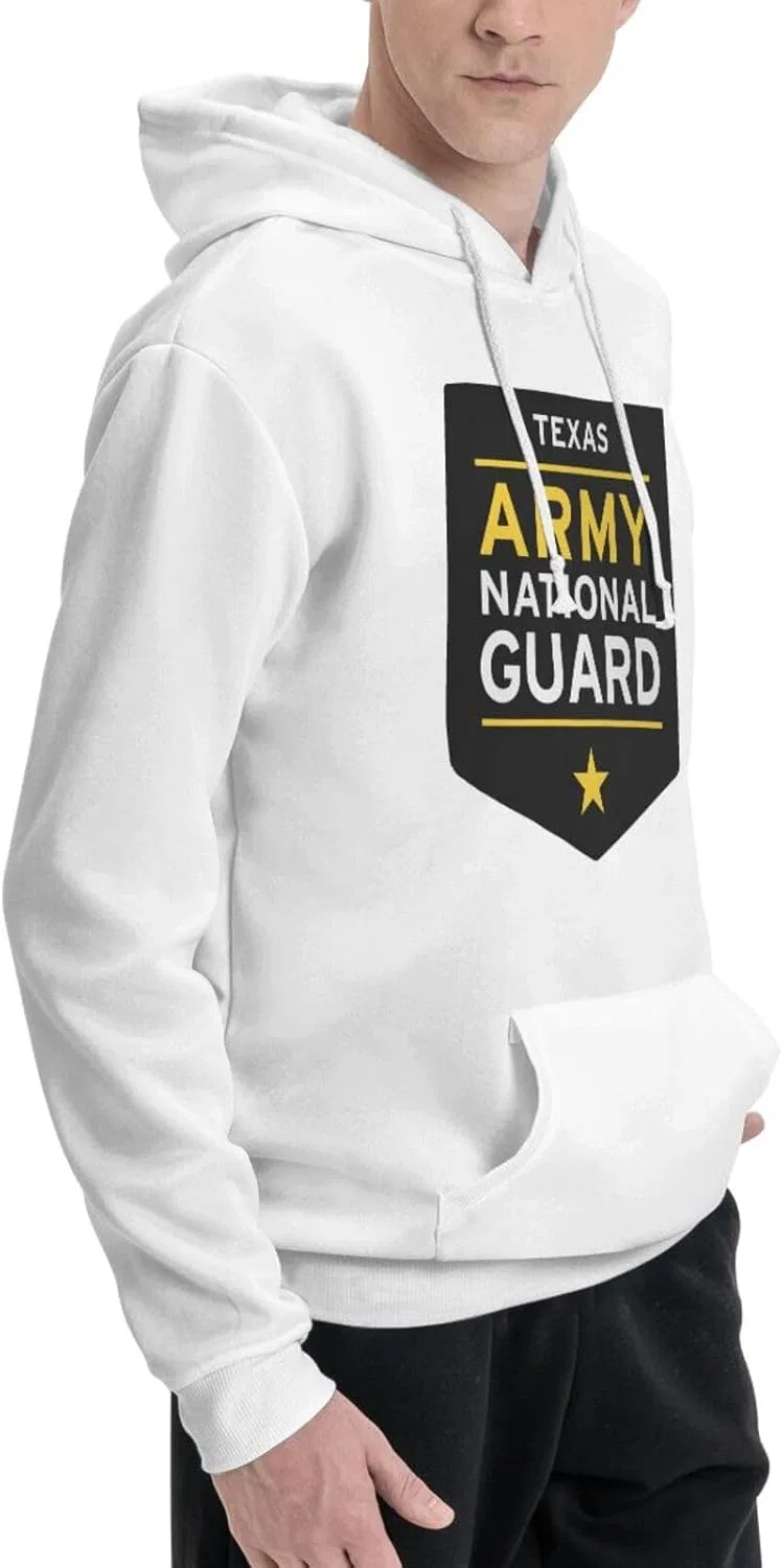 Свитшот Texas Army National Guard с капюшоном и карманом Generic, белый — фото 2
