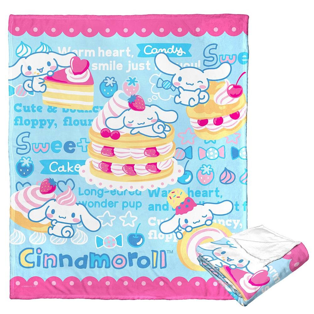 

Плед Sanrio Cinnamoroll Cakes & Candy Silky Touch Licensed Character, цвет Cinnamoroll