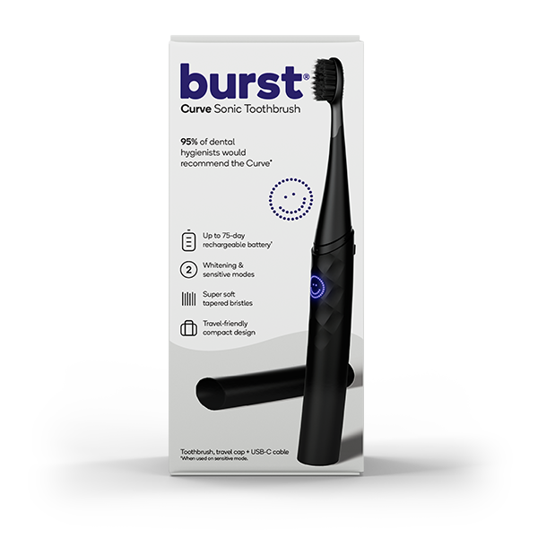 Звуковая зубная щетка черная, 1 шт. Burst Oral Care Curve — фото 3