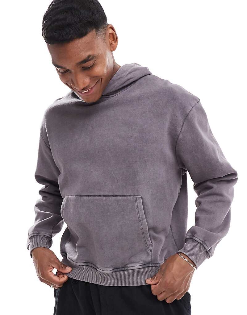 

ASOS DESIGN – объемная толстовка свободного кроя графитового цвета
