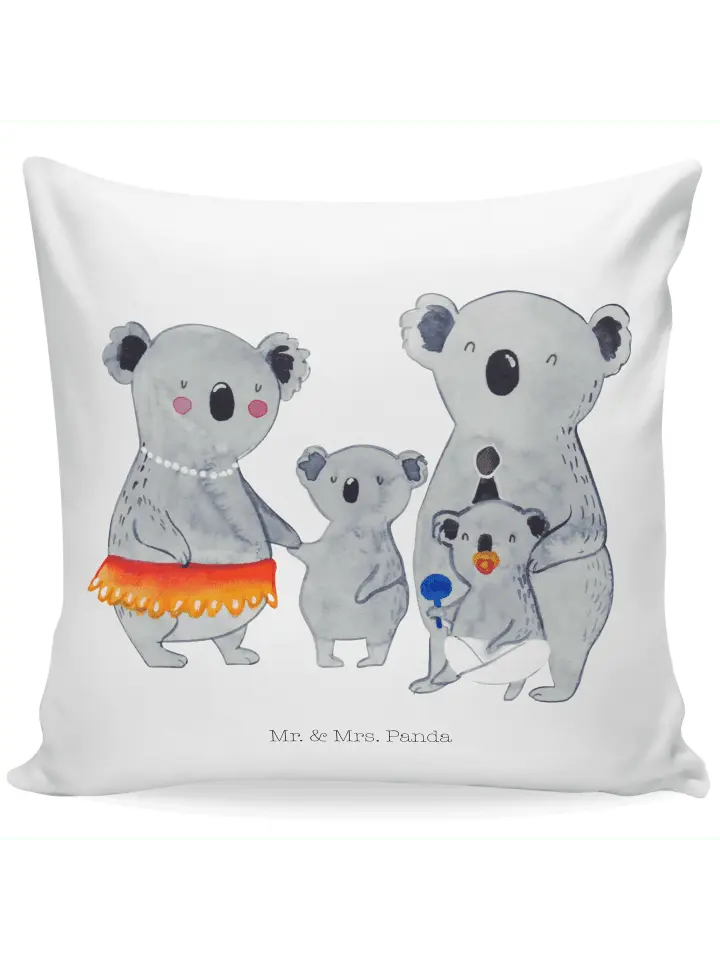

Подушка Mr & Mrs Panda 40x40 Koala Familie, белый