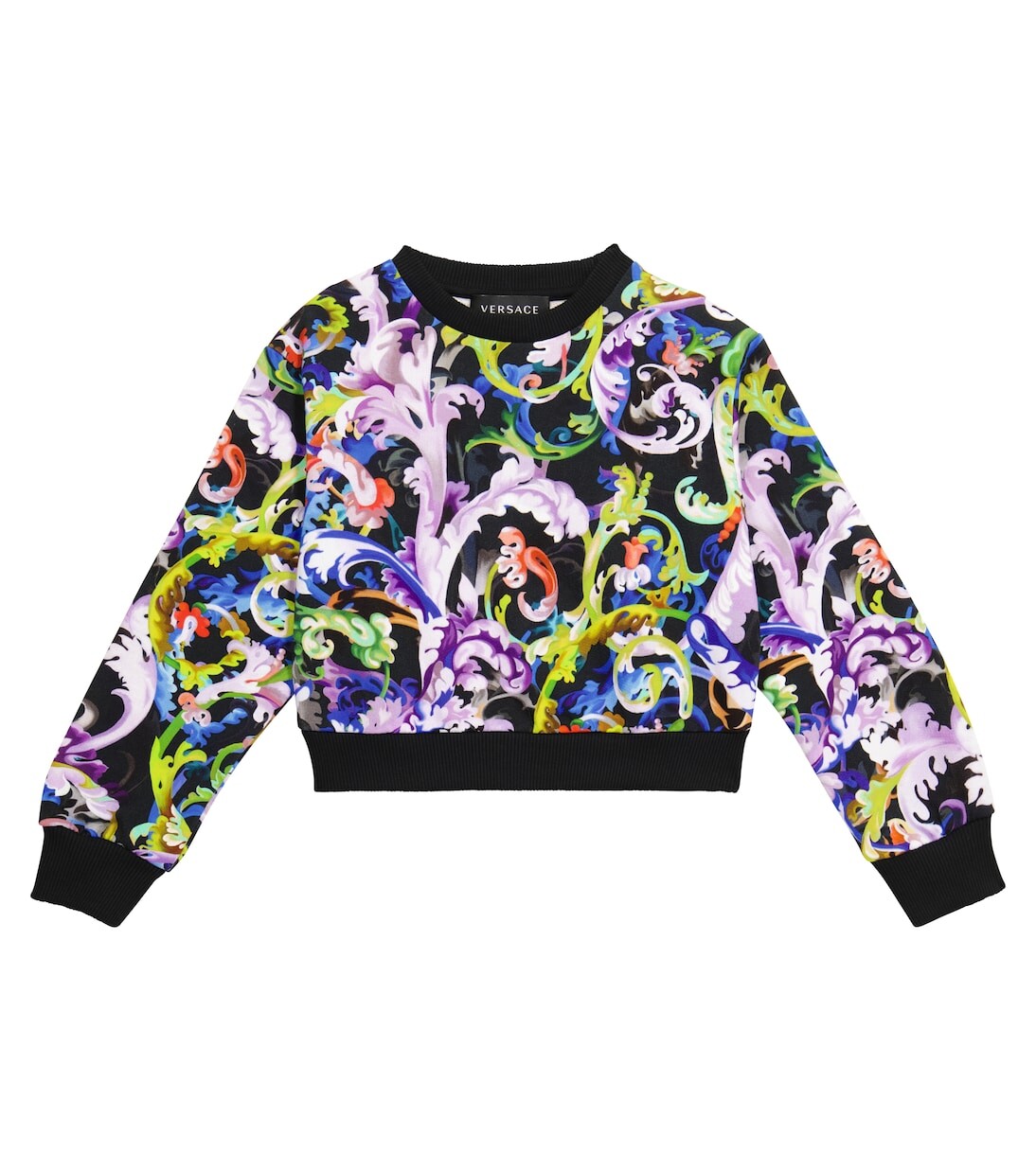 

Толстовка из хлопка с принтом Versace, мультиколор