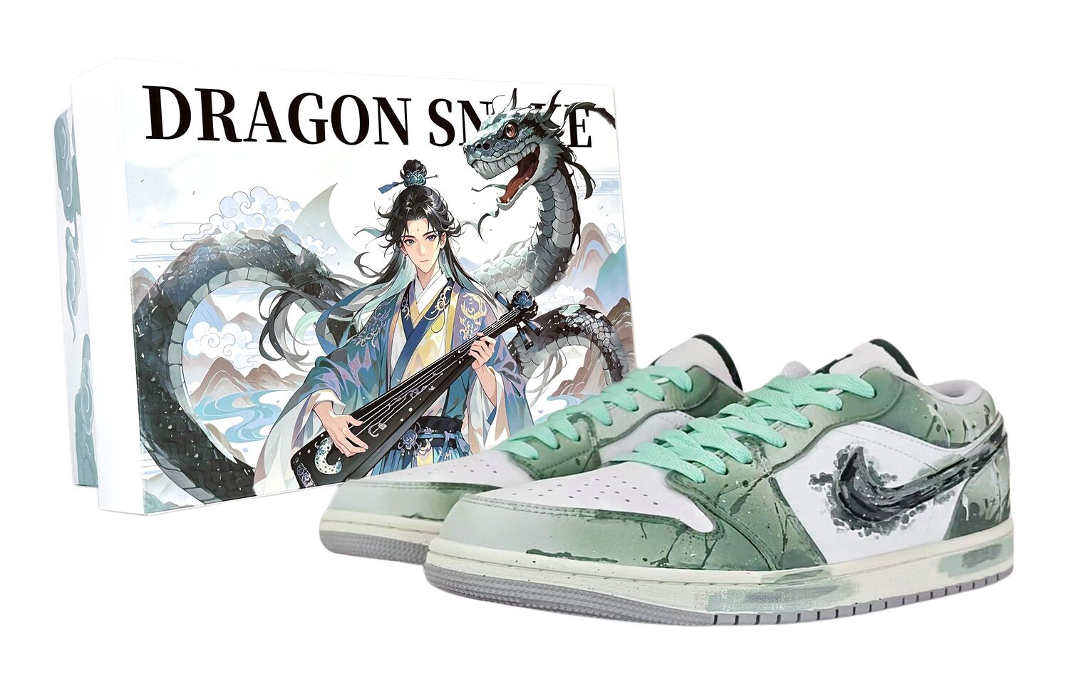 

Air 1 Fairyland, Ruined, специальная упаковка, устойчивые к истиранию, низкие, винтажные баскетбольные кроссовки, мужские Jordan, зеленый/белый