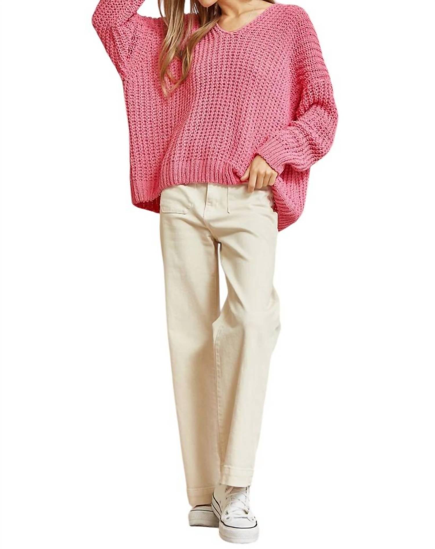 

Такой выгодный свитер в розовом ANDREE BY UNIT