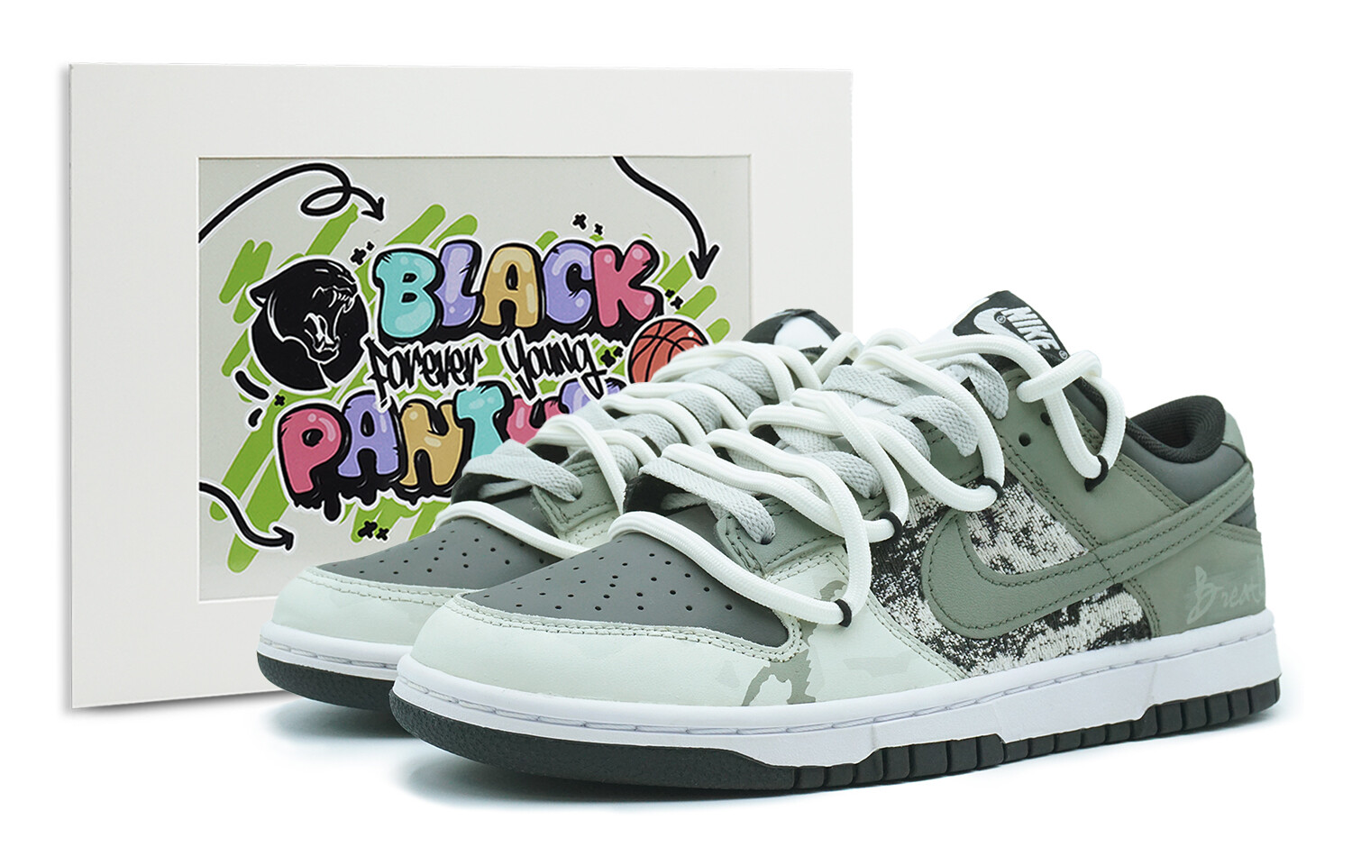 

Кроссовки Nike Dunk Skateboard Shoes Women's Low-Top Black