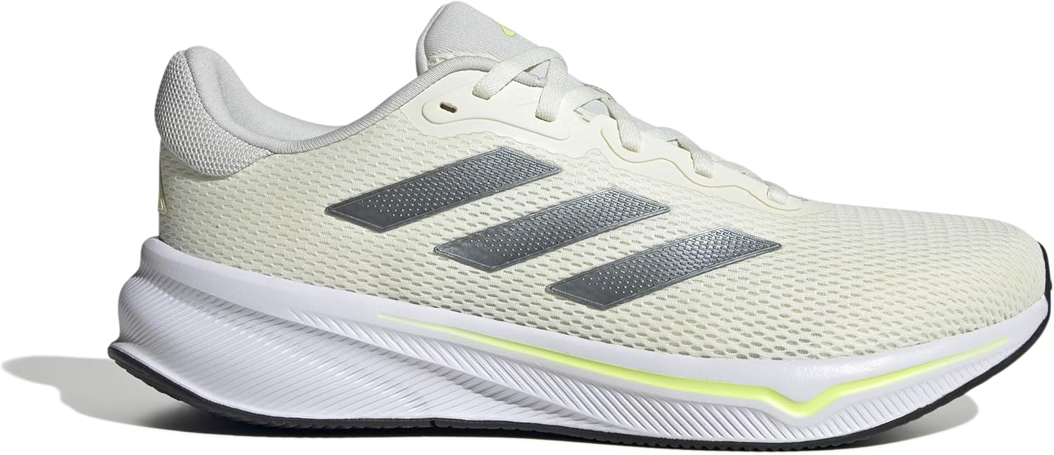 Мужские кроссовки для бега Adidas Response, слоновая кость/желтый/серый — фото 2