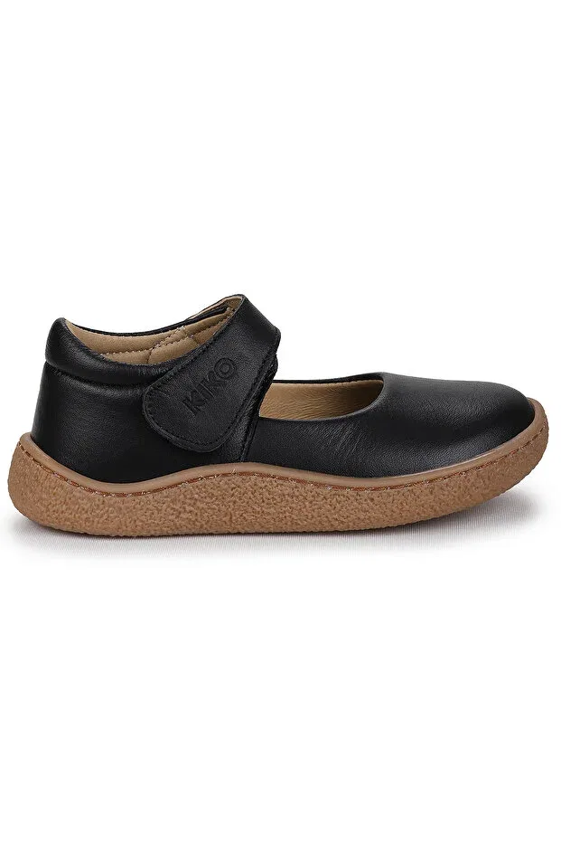 Детские балетки для девочек кожаные Lida Kiko Kids, Black — фото 4
