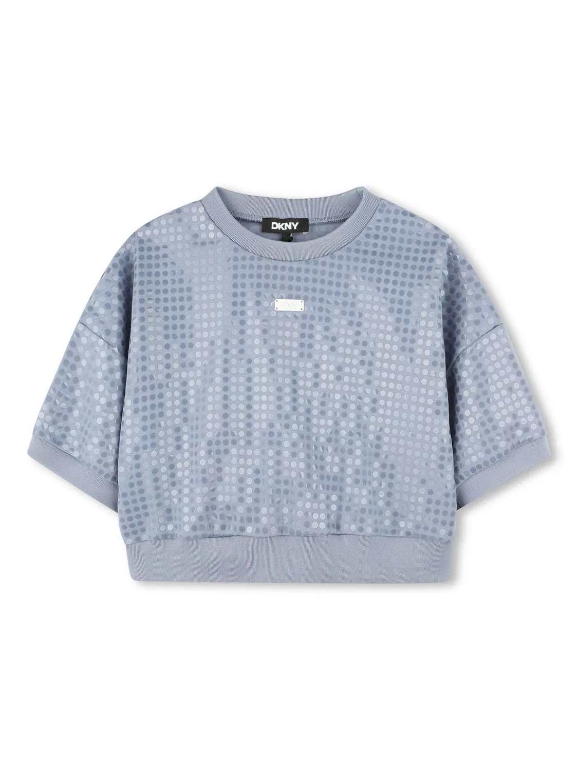 Свитшот с пайетками DKNY, синий