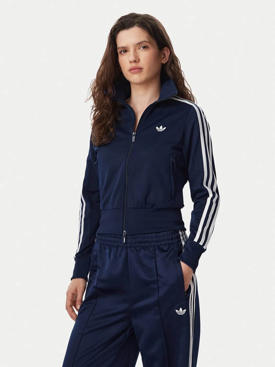Женская толстовка стандартного кроя Firebird Classic Track Jacket Adidas, темно-синий