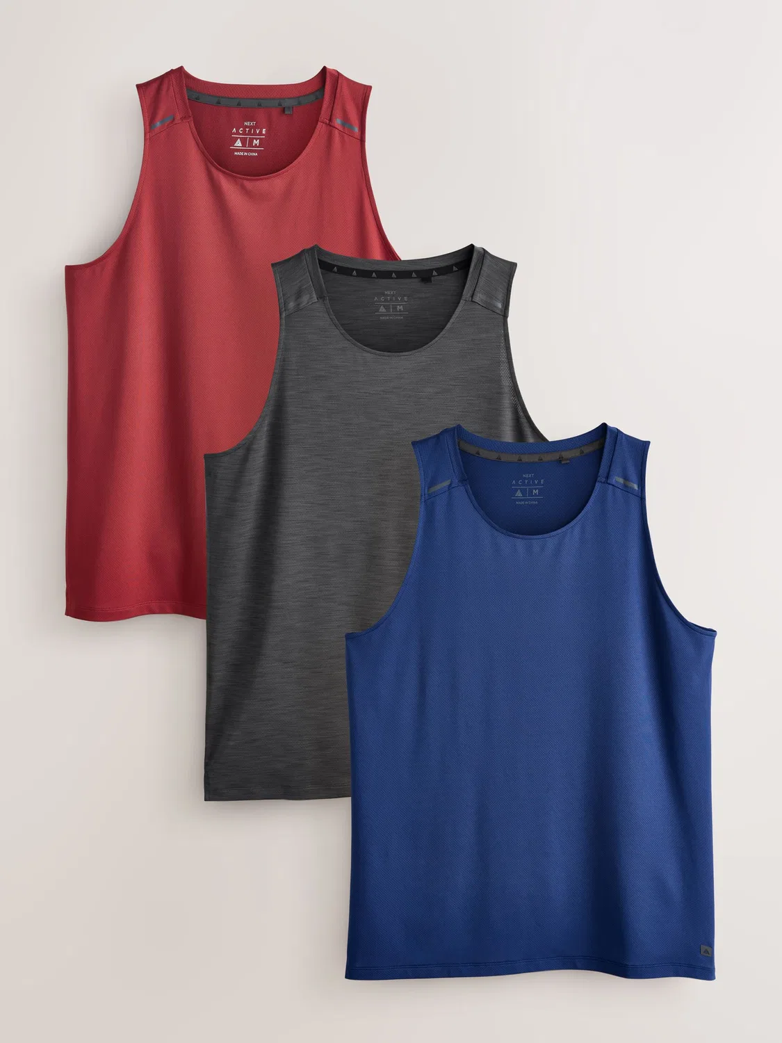 Майка тренировочная Active Gym Training Top Next, черный/красный/угольно-серый
