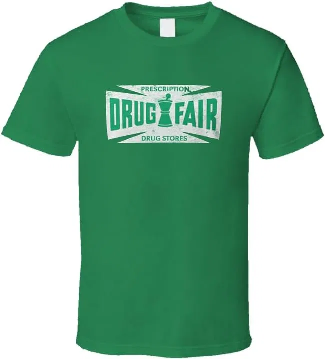 Мужская ретро футболка Drug Fair New Jersey, Light Blue