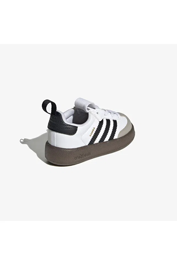 Детские кроссовки для девочек со светодиодами Adifom Samba 360 Baby Adidas, White Gray — фото 3
