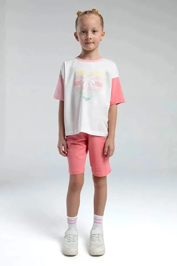 Детские шорты для девочек хлопковые bermuda suit Rolypoly, Orange