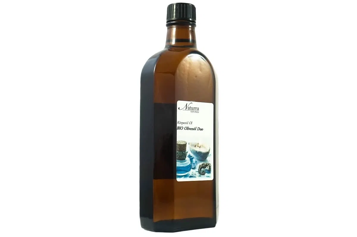 Масло для тела Organic Olive Oil Extra Native Duo, 250 мл, Naturra, с касторовым маслом