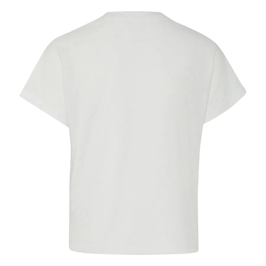 Спортивная футболка ADIDAS SPORTSWEAR Performance Shirt 'ADIDAS GIRLS' белого цвета — фото 2