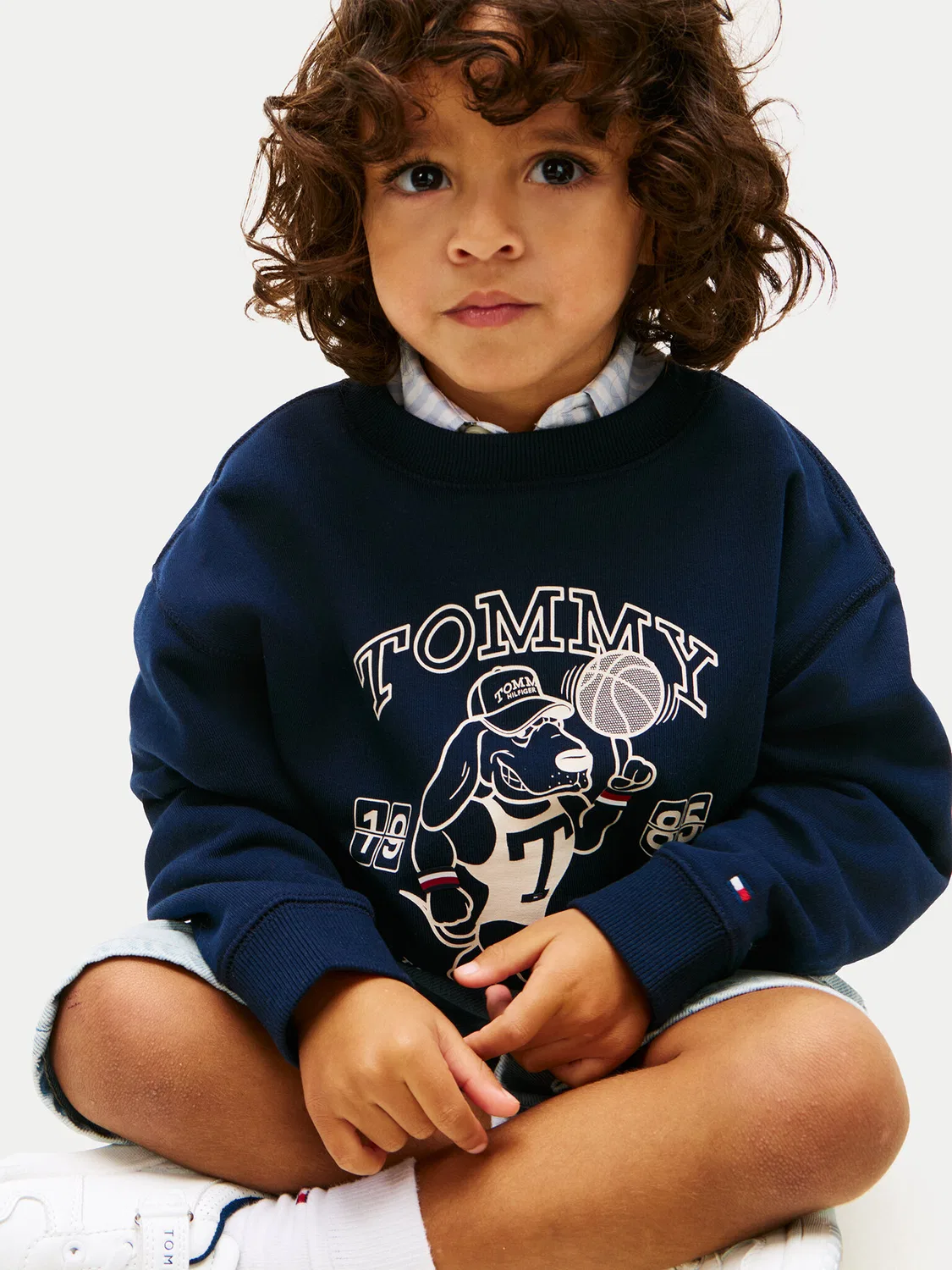 Толстовка стандартного кроя для мальчика Tommy Hilfiger, темно-синий — фото 4