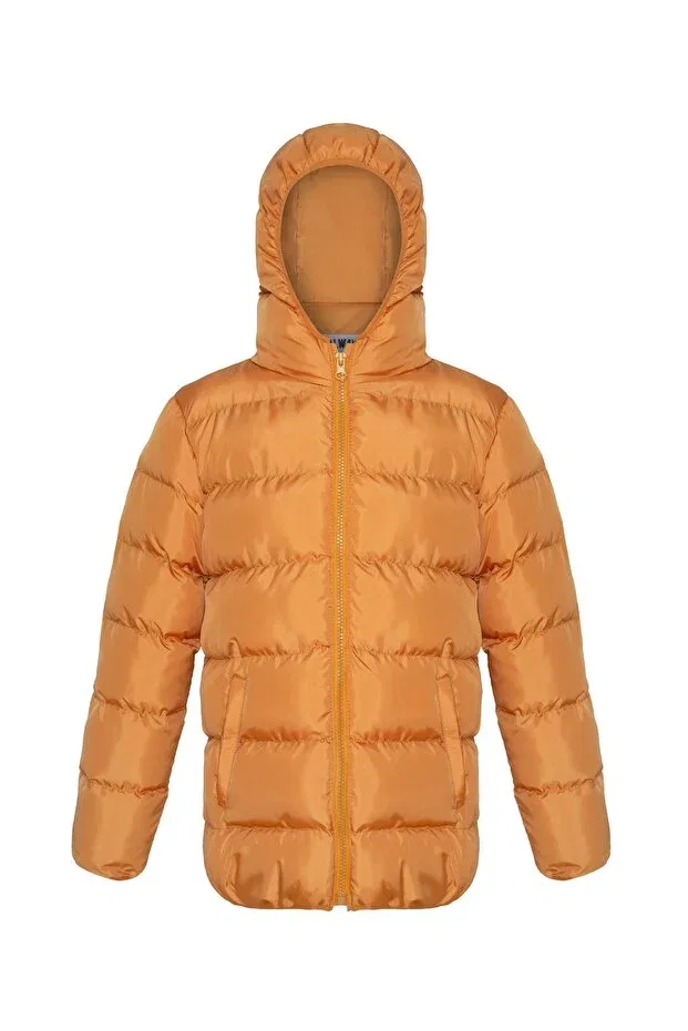 Детский пуховик для девочек с капюшоном Men Anorak, Orange