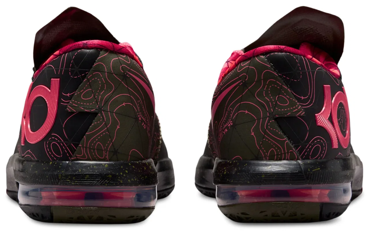 Детские баскетбольные кроссовки для мальчиков Nike KD VI, Black/Red — фото 3