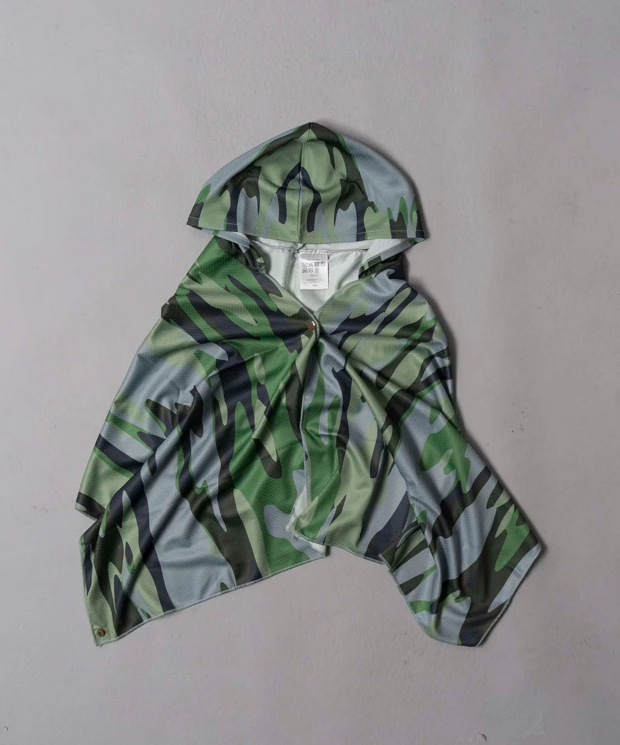 Детское худи с капюшоном с принтом, модель Ice Hoodie BUG OFF, Green Camouflage