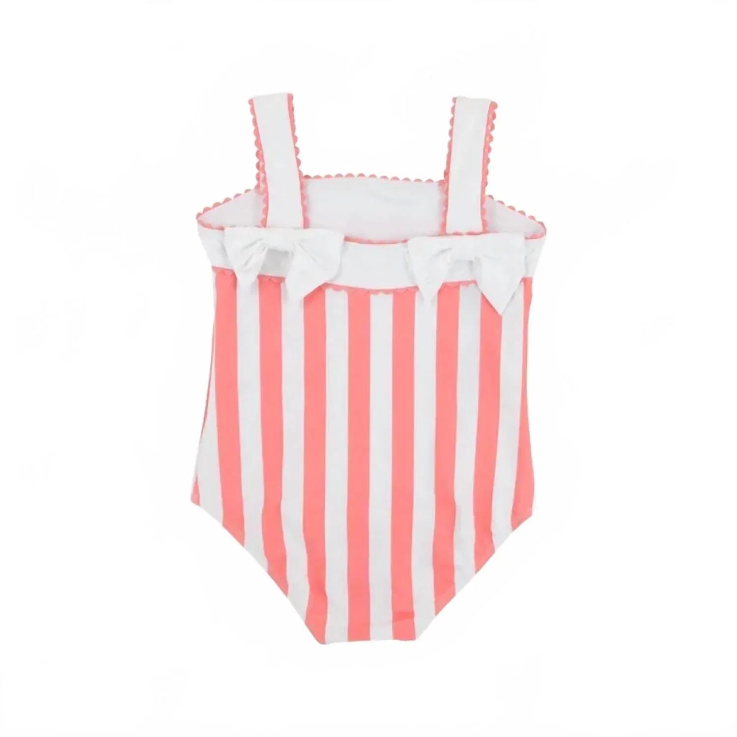 Детский слитный купальник для девочек с бантом Shannon Bow The Beaufort Bonnet Company, Caicos Cabana Stripe — фото 3